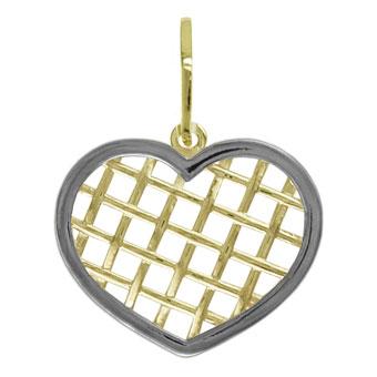 21170 2 tones Gold Layered Pendant
