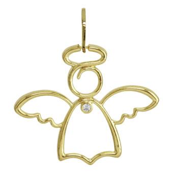 21297 Angel Gold Layered Pendant