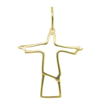 21866 Jesus Gold Layered Pendant