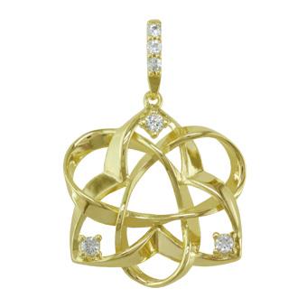 22533 Czs Gold Layered Pendant