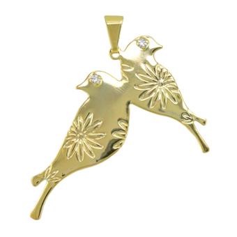 27381 Cristal Gold Layered Pendant