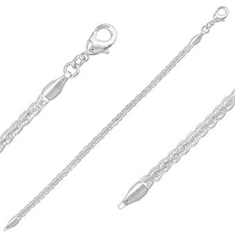 40706P Silver Chain 45cm/18in
