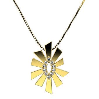 45319V Necklace 18K Rose Gold Layered Jewelry