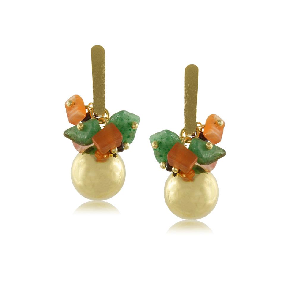 10004R 18K Gold Layered Earring