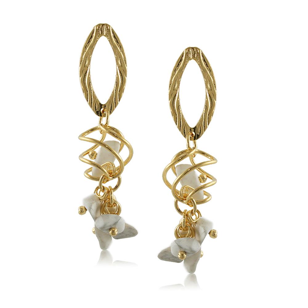 10046R 18K Gold Layered Earring