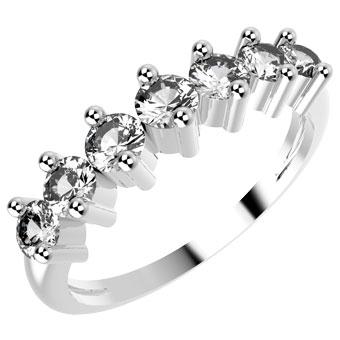 10072P CZ 925 Silver Women's Ring