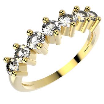 10072 18K Gold Layered CZ Women's Ring
