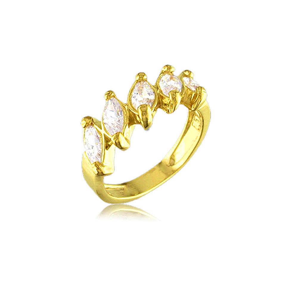 10144 18K Gold Layered CZ Women's Ring