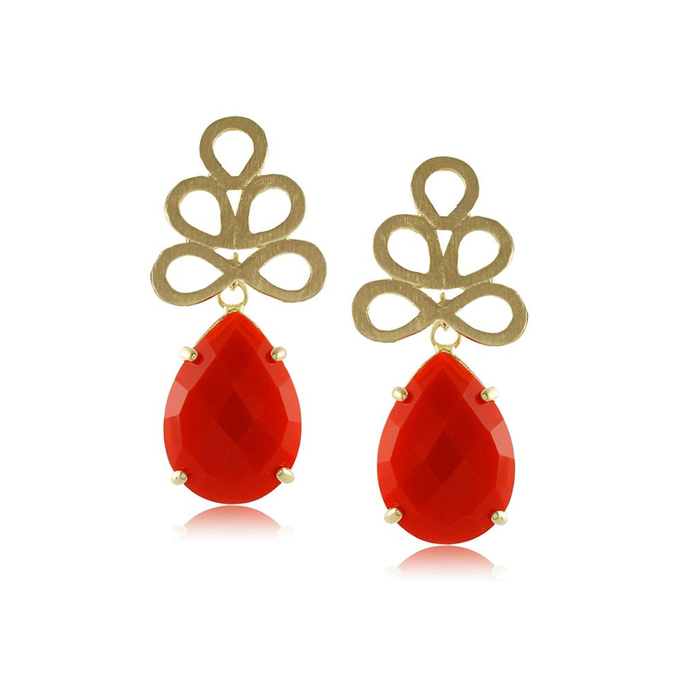 10211R 18K Gold Layered Earring