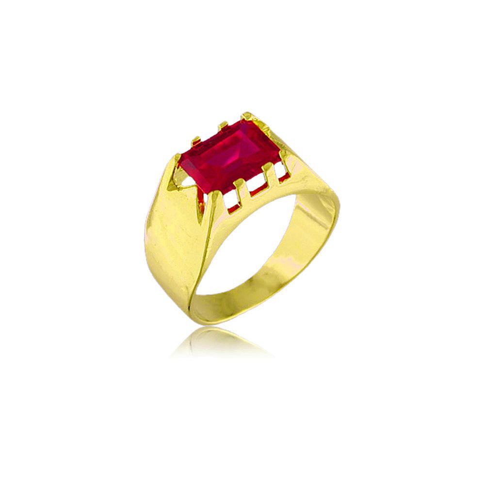 10441 18K Gold Layered CZ Men's Ring