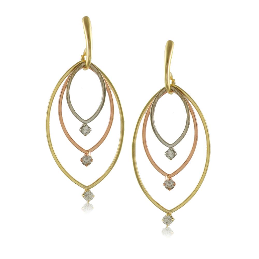 10722R 18K Gold Layered Earring