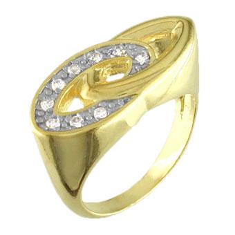 11356 18K Gold Layered CZ Women's Ring