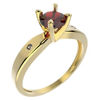 11714 18K Gold Layered CZ Ring