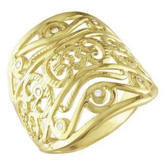 12270 18K Gold Layered CZ Ring