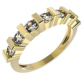 12274 18K Gold Layered CZ Women's Ring
