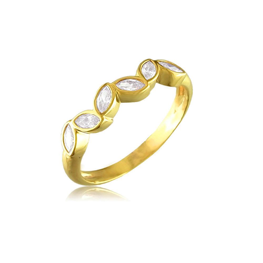 12283 18K Gold Layered CZ Women's Ring