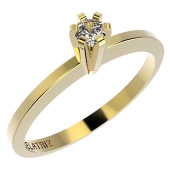 12324 18K Gold Layered CZ Women's Ring