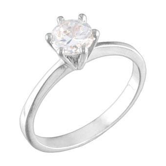 12325P CZ 925 Silver Women's Ring