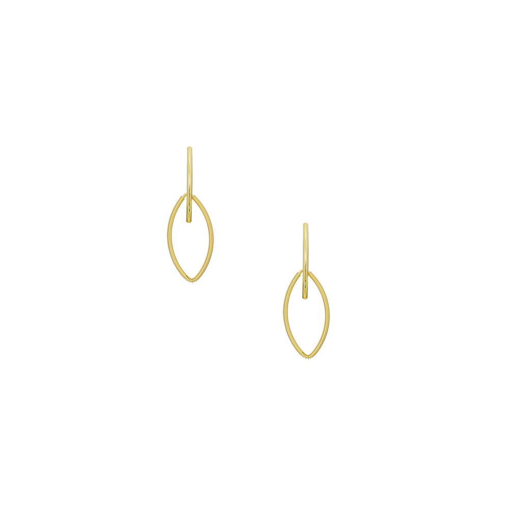 12437R 18K Gold Layered Earring