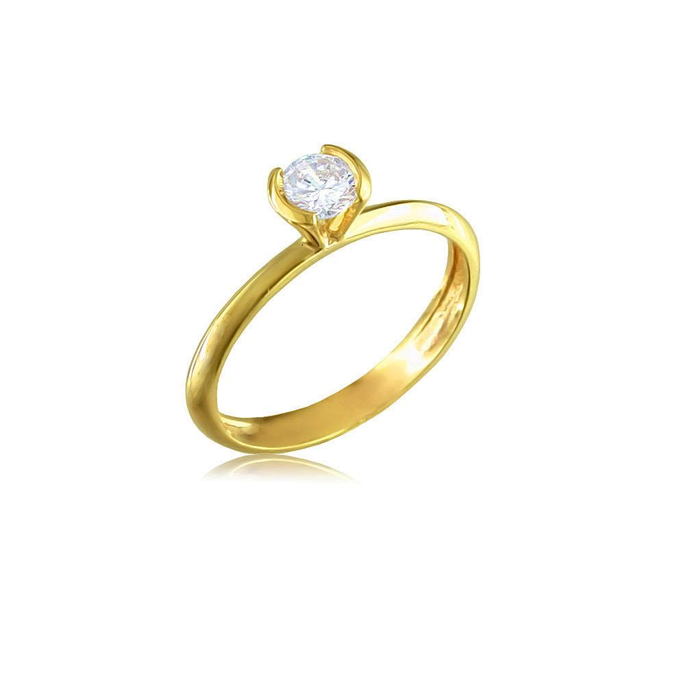 12444 18K Gold Layered CZ Women's Ring