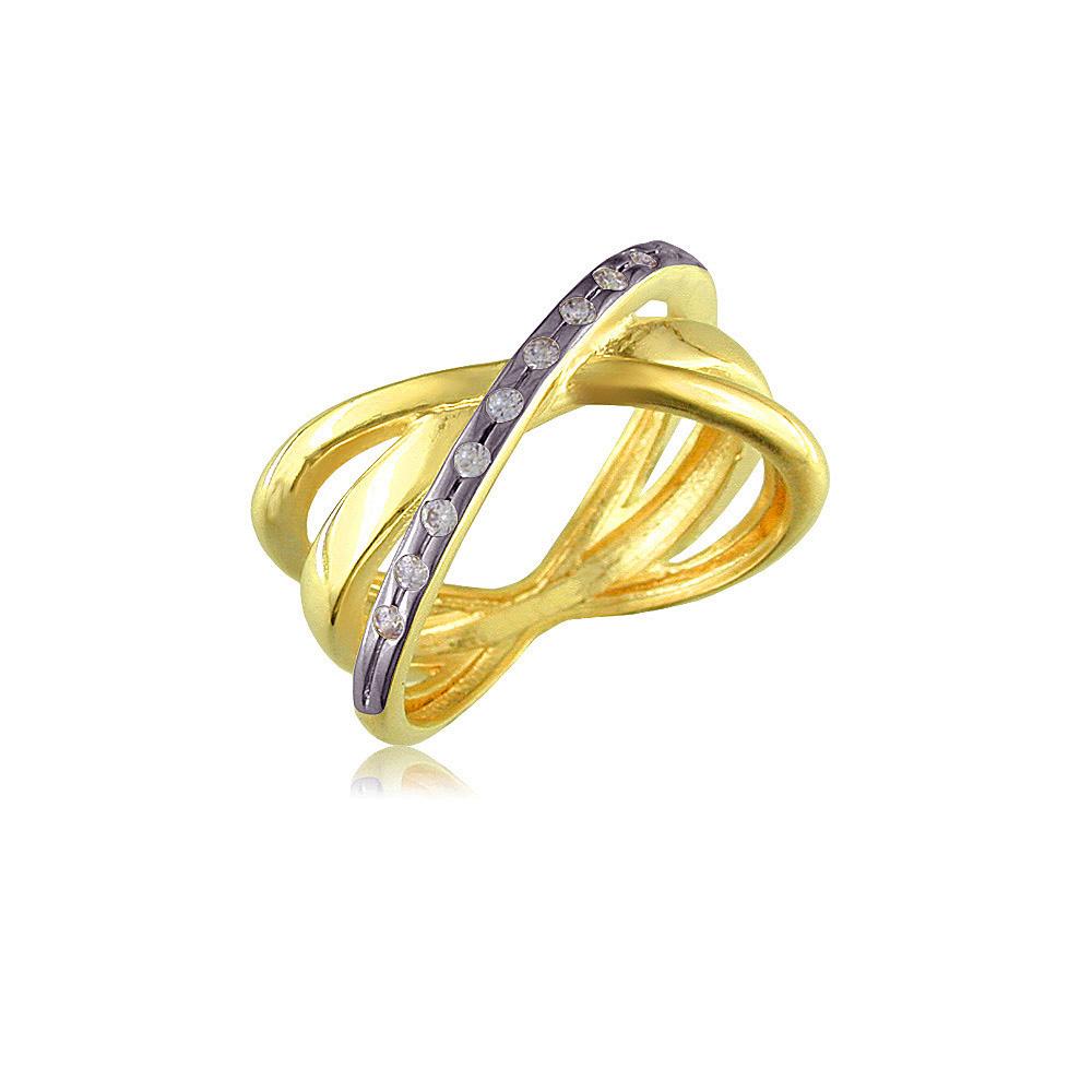 12660 18K Gold Layered CZ Women's Ring