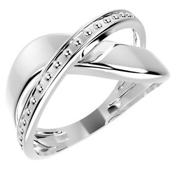 12865P 925 Silver Women's Ring