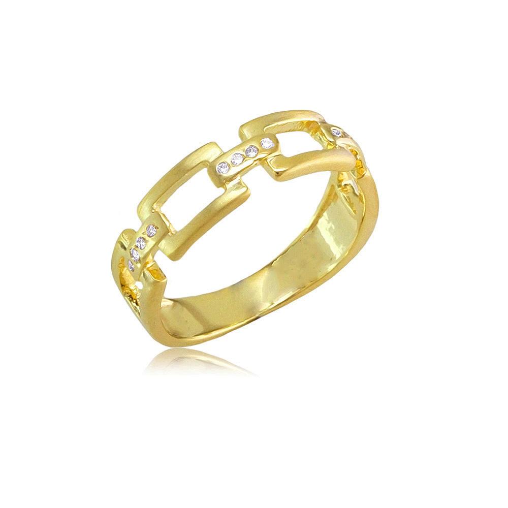 12866 18K Gold Layered CZ Women's Ring