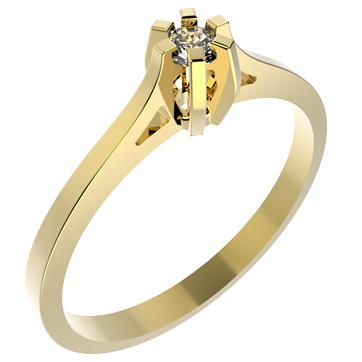 12935 18K Gold Layered CZ Women's Ring