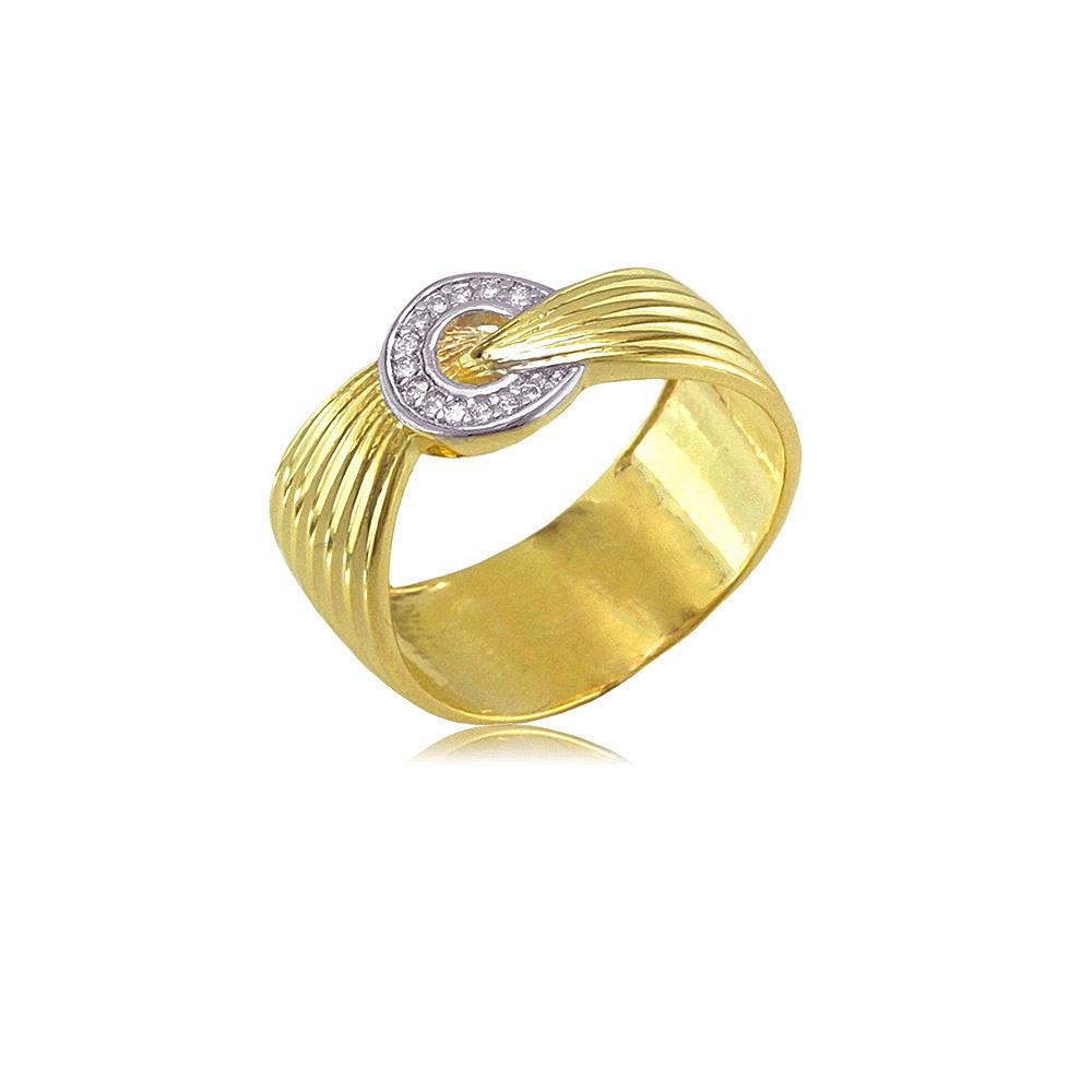 13185 18K Gold Layered CZ Women's Ring