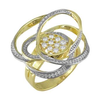 13202 18K Gold Layered CZ Women's Ring