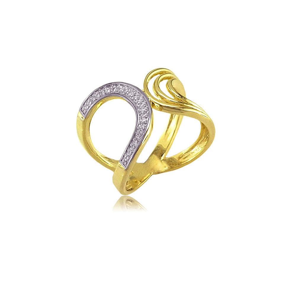 13203 18K Gold Layered CZ Women's Ring