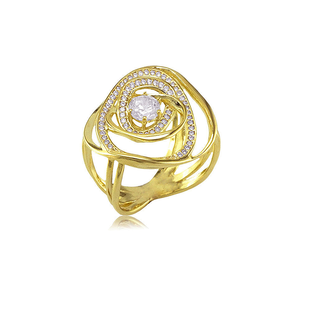 13209 18K Gold Layered CZ Ring