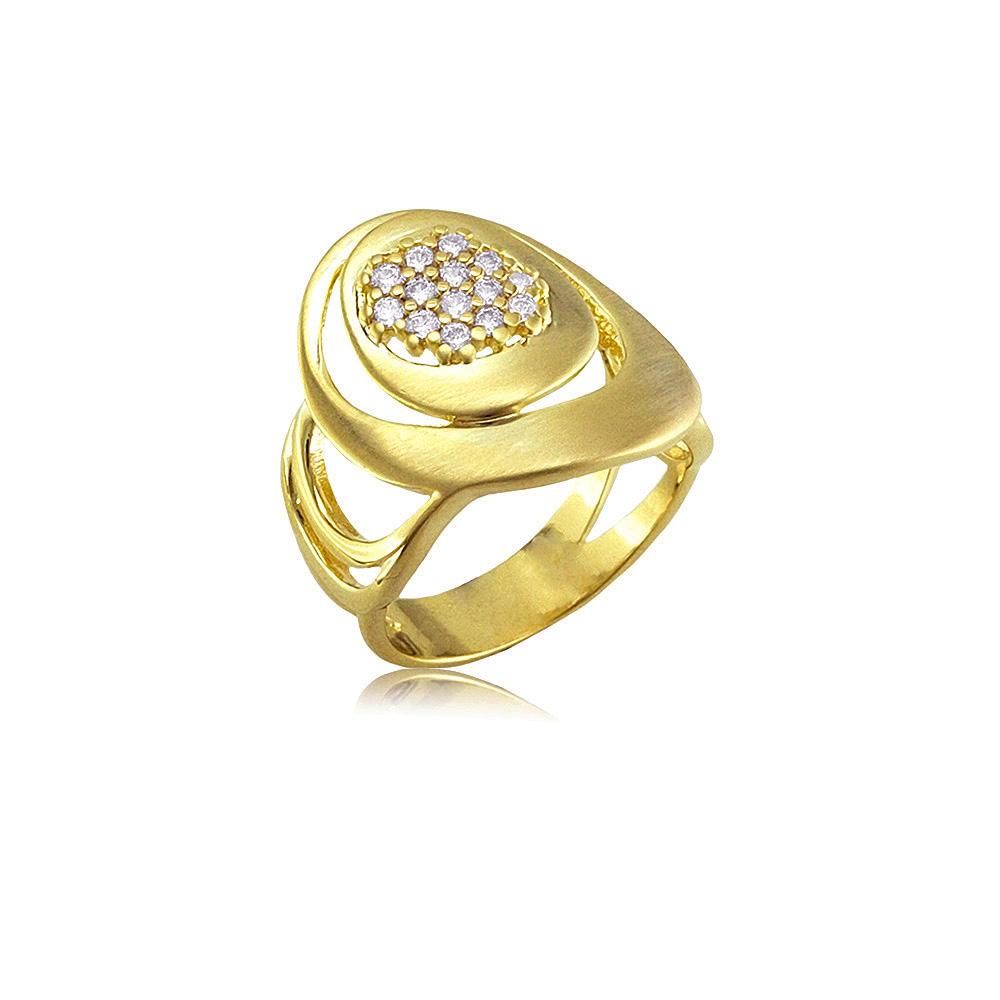 13223 18K Gold Layered CZ Women's Ring