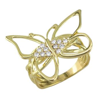 13283 18K Gold Layered CZ Women's Ring