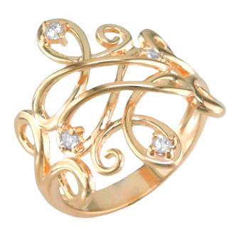 13378v 18K Gold Layered Women's Ring Rose Gold
