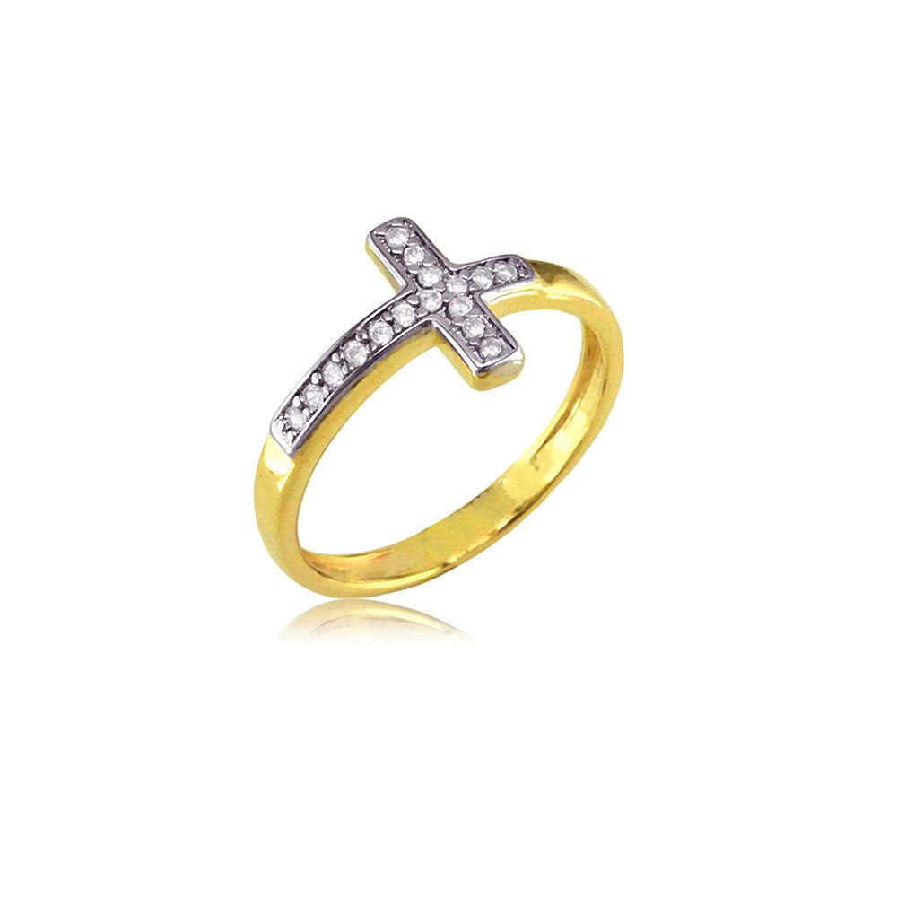 13449 18K Gold Layered CZ Women's Ring