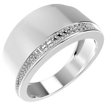 13465P CZ 925 Silver Women's Ring