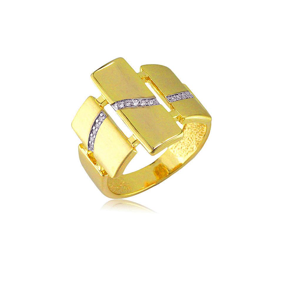 13823 18K Gold Layered CZ Women's Ring