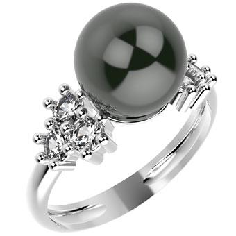14001P Pearl 925 Silver Women's Ring