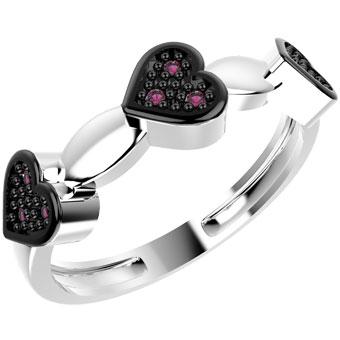 14104P CZ 925 Silver Women's Ring
