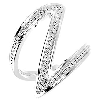 14241P 925 Silver Women's Ring