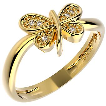 14246 18K Gold Layered CZ Women's Ring