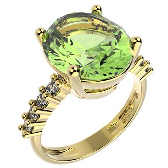 14253 18K Gold Layered CZ Ring
