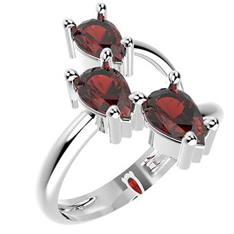 14272P CZ 925 Silver Women's Ring