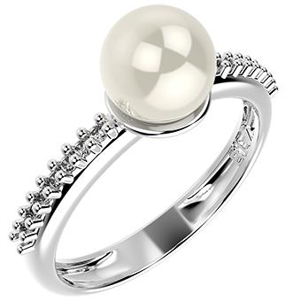 14273P CZ 925 Silver Women's Ring