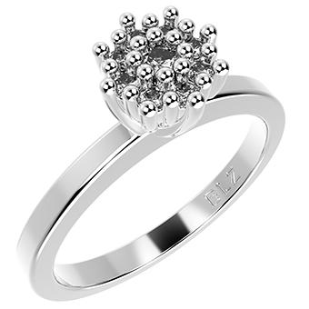 14276P CZ 925 Silver Women's Ring