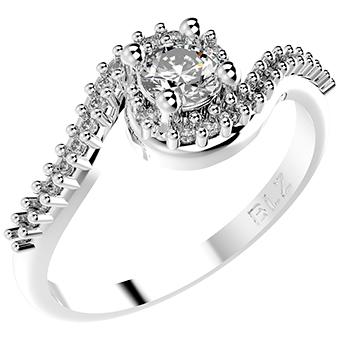 14301P CZ 925 Silver Women's Ring