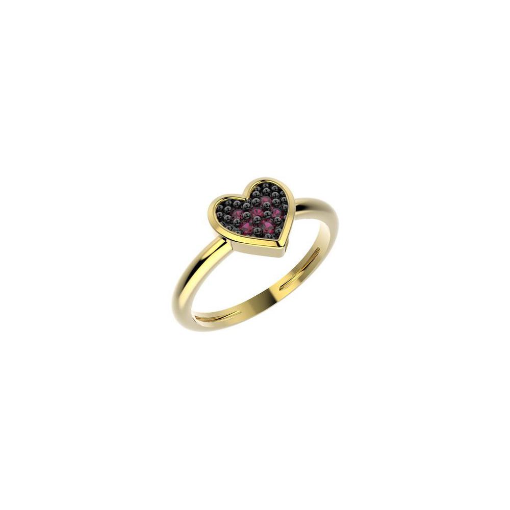 19039 18K Gold Layered CZ Kid's Ring
