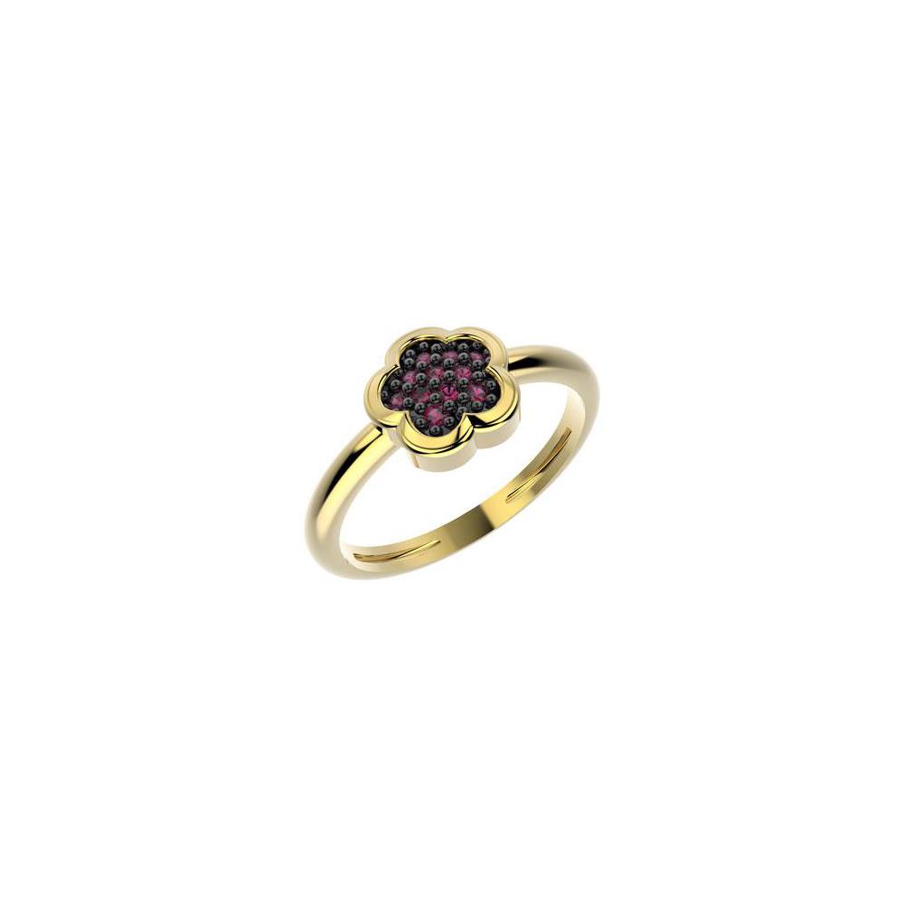 19040 18K Gold Layered CZ Kid's Ring