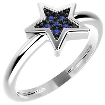 19045P CZ 925 Silver Kid's Ring